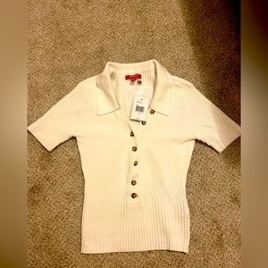 Guess Polo Knit Button-up Sweater